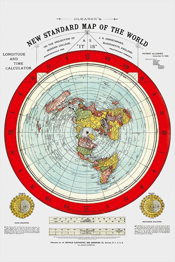 Gleason's Flat Earth Map